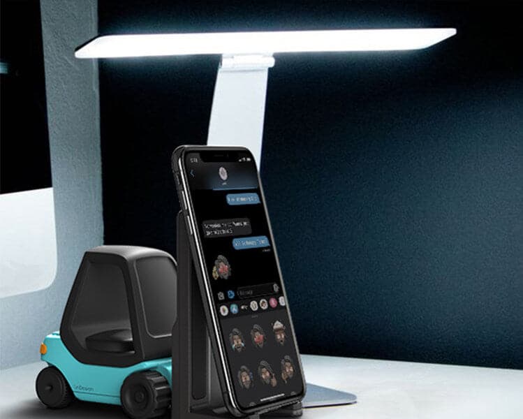 Forklift Truck phone stand holder for desk wireless charger for iPhone Android phones