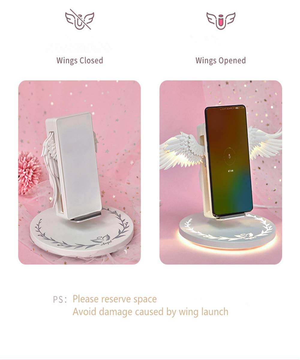 Angel Wings Charger for iPhone Samsung Android phones