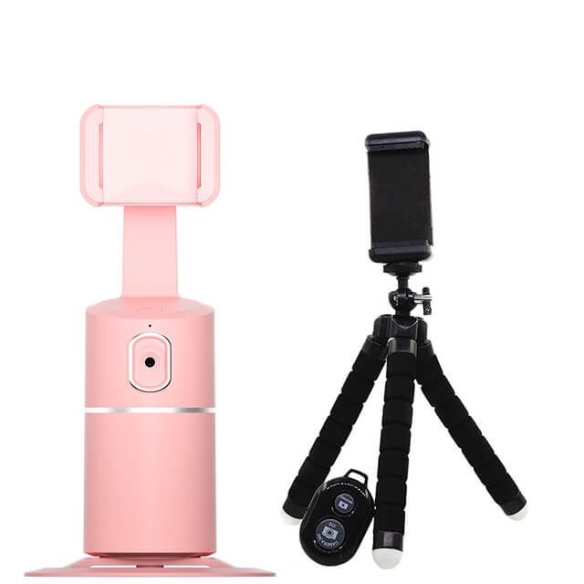 All-in-one AI Smart Shooting Selfie Stick 360 Rotation Object Tracking Holder Face Tracking Camera Phone Holder Record Gimbal